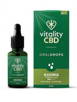 Image of Vitality CBD Vitality CBD Oral Drops Natural 600mg, Multi, Women