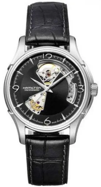 Image of Hamilton Watch Jazzmaster Auto Open Heart - Black HM-157