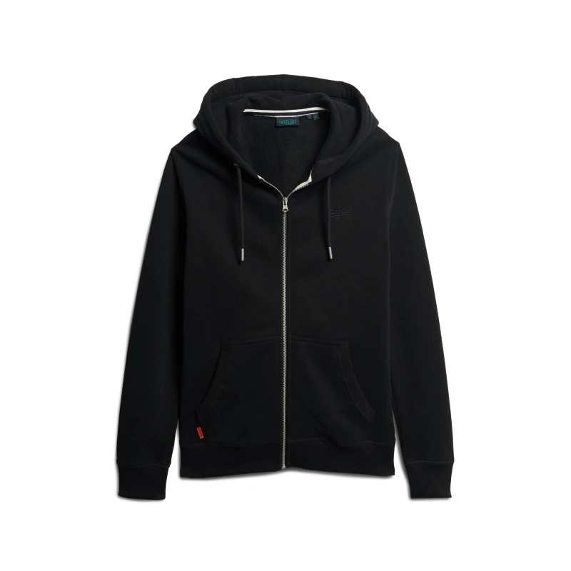 Image of Superdry Basic Zip Hoodie - Black 2XL