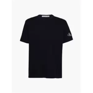 Image of Calvin Klein Jeans Badge Waffle Tee - Black