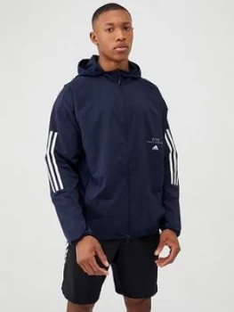 Image of adidas Must Have 3 Stripe Jacket - Navy, Ink, Size S, Men