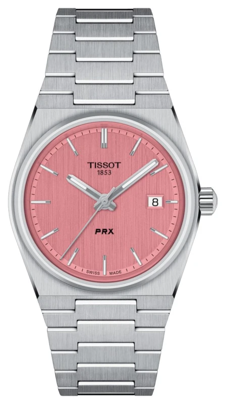 Image of Tissot T1372101133100 PRX Quartz (35mm) Pink Dial / Watch