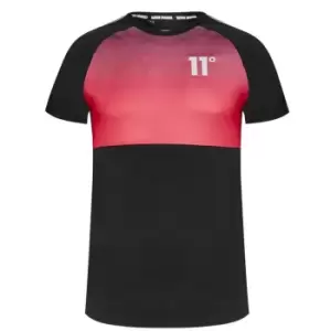 Image of 11 Degrees Ombre T-Shirt - Black