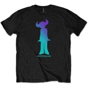 Image of Jamiroquai - Buffalo Gradient Mens Medium T-Shirt - Black