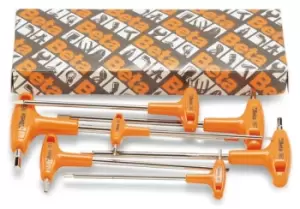 Image of Beta Tools 96T/S6 6pc Metric Offset Hex Key High-Torque Handle Set Box 000960952