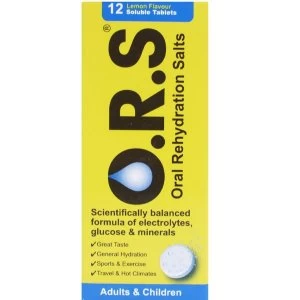 Image of Oral Rehydration Salts Lemon flavour 12 Soluble Tablets