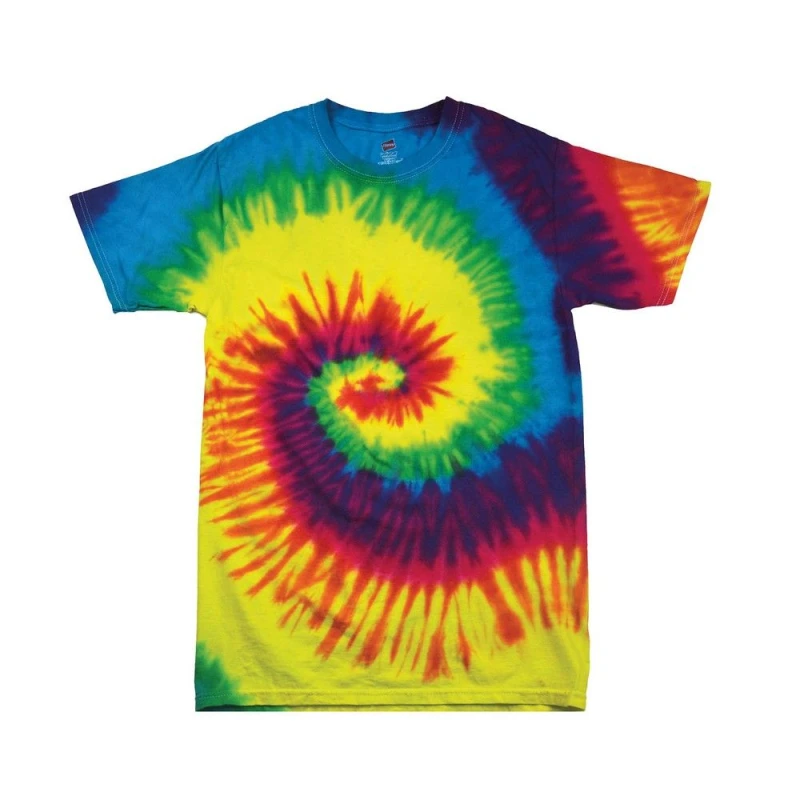 Image of Colortone Mens Tie Dye T-Shirt Size: Small Multicolor Male S