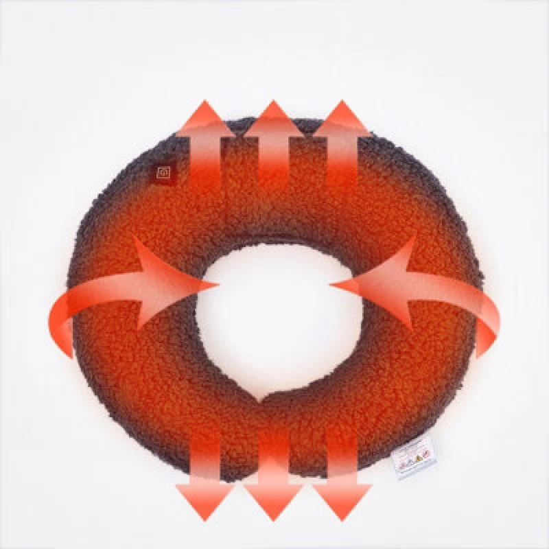 Image of Groundlevel Teddy Fleece Heated Neck Pillow