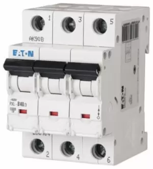 Image of Eaton xPole 40A MCB Mini Circuit Breaker3P Curve B, Breaking Capacity 10 kA
