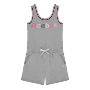Image of Reebok Logo Romper Junior Girls - Grey