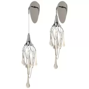 Image of Luminosa Wall Light, 1 x GU10, Polished Chrome