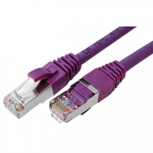 Image of Patch Cord RJ45 CAT.6 S/FTP Purple - 0.30 M Full Copper