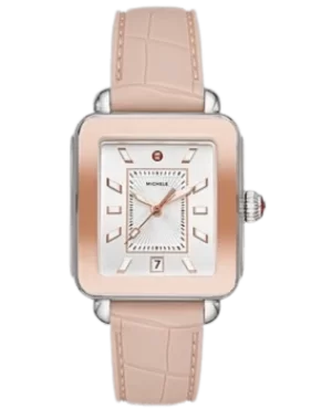 Image of Michele Deco Sport White Dial Silicone Strap Womens Watch MWW06K000015 MWW06K000015