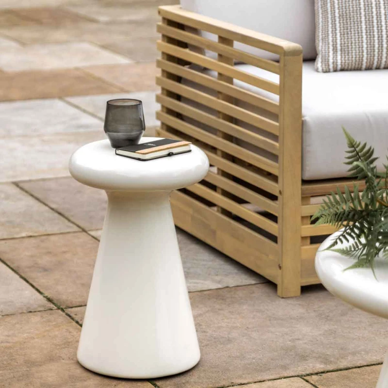 Image of Payson Round Concrete Side Table
