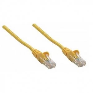 Image of Intellinet Network Patch Cable Cat6 20m Yellow Copper U/UTP PVC RJ45 Gold Plated Contacts Snagless Booted Polybag