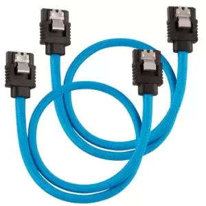 Image of Corsair CC-8900251 SATA cable 0.3 m SATA 7-pin Black, Blue