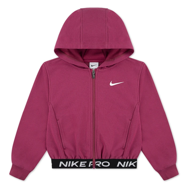 Image of Nike Pro FZ Flc HDY In54 Sweet Beet female 5-6 Yrs