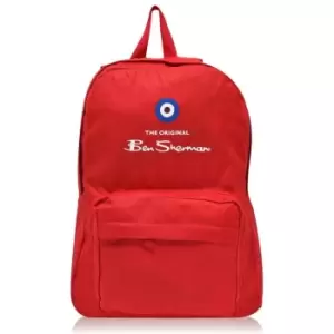 Image of Ben Sherman Classic Logo Backpack - Red