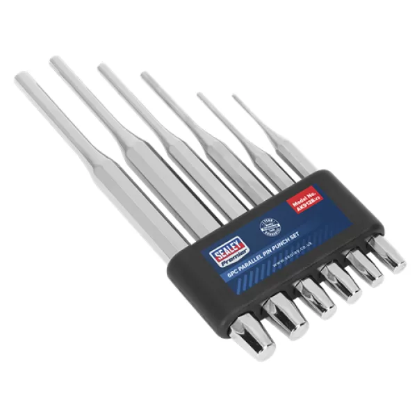 Image of Genuine SEALEY AK9128 Parallel Pin Punch Set 6pc