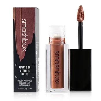 Image of SmashboxAlways On Metallic Matte Lipstick - Rust Fund (Pink Copper With Copper Pearl) 4ml/0.13oz