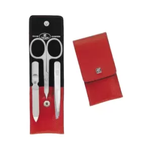 Image of ZWILLING TWINOX 3-pcs Special Formula Steel Snap fastener case red