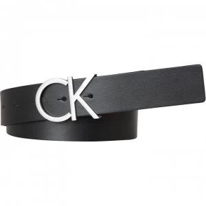 Image of Calvin Klein Ck Adj. Logo Belt 3.5CM - Black