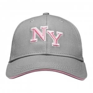 Image of No Fear NY Cap - Grey/Pink