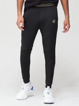 Image of SikSilk Element Muscle Fit Cuffed Jogger - Black