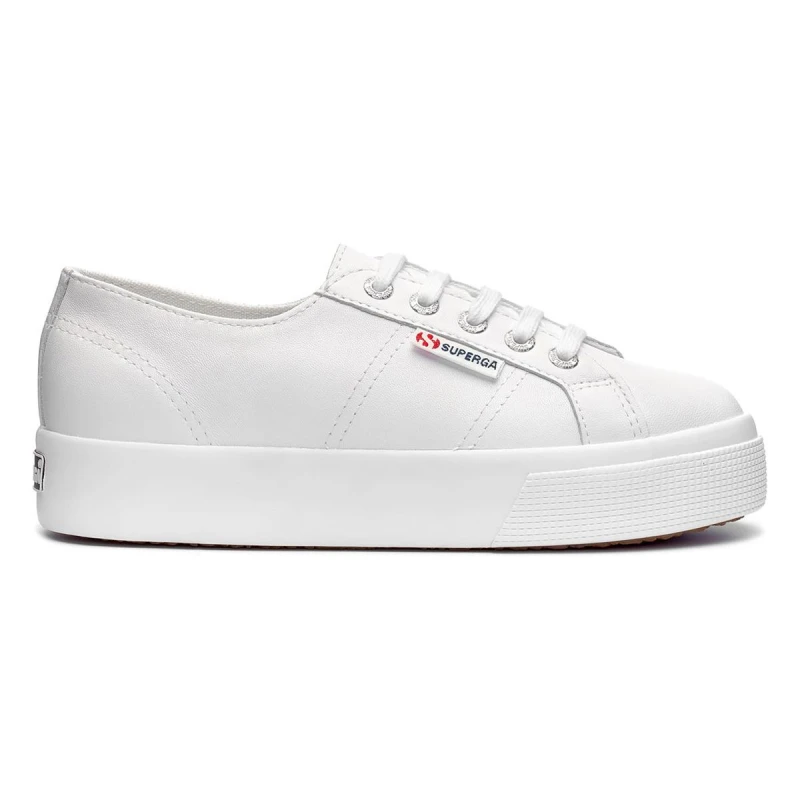 Image of Superga Mens 2730 Nappa Leather Trainers in Medium Beige Size: 3 Medium Beige Male 3