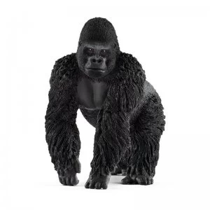 Image of Schleich Wild Life Male Gorilla Toy Figure