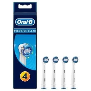 Image of Oral B Precision Clean Replacement Heads Toothbrush 4Pcs