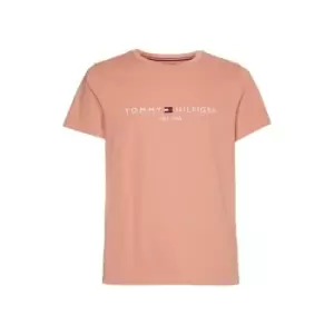 Image of Tommy Hilfiger Logo T Shirt - Pink