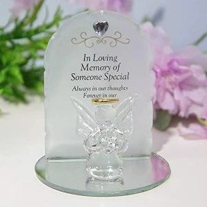 Image of Thoughts Of You Glass Angel Ornament - Someone Special