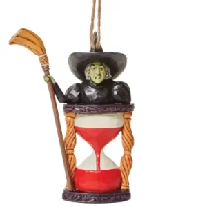Image of Wizard Of Oz By Jim Shore Wicked Witch Hourglass Hanging Ornament