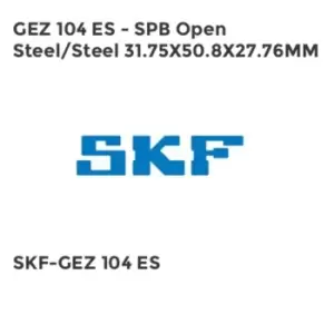 Image of GEZ 104 ES - SPB Open Steel/Steel 31.75X50.8X27.76MM