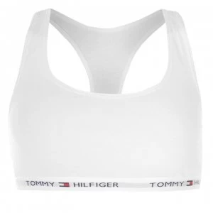 Image of Tommy Bodywear Logo Band Bralette - White