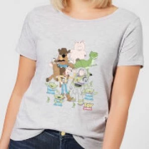 Image of Toy Story Group Shot Womens T-Shirt - Grey - 3XL