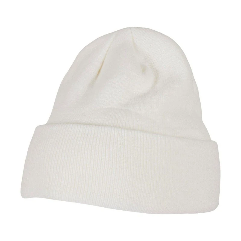 Image of Build Your Brand Mens Heavy knit Beanie in White White Male One Size