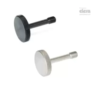 Image of ELESA Knurled retained grip knob-GN 653.2-M5-20-ST