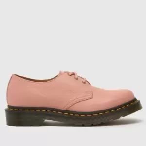 Image of Dr Martens Peach 1461 3 Eye Flat Shoes