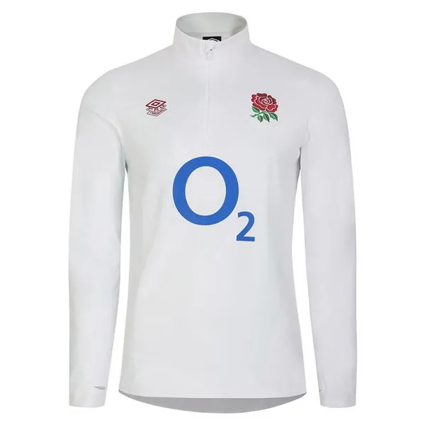 Image of Umbro England Rugby Warm Up Layer Top 2023 2024 Juniors - Grey