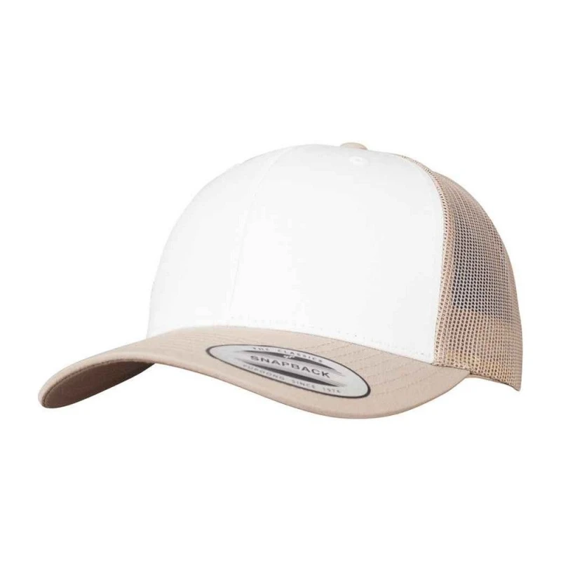 Image of Flexfit Womens Retro Trucker Cap in Light Khaki Light Khaki Female One Size