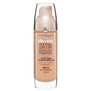 Image of Maybelline Dream Satin Liquid Foundation 48 Sun Beige 30ml Nude