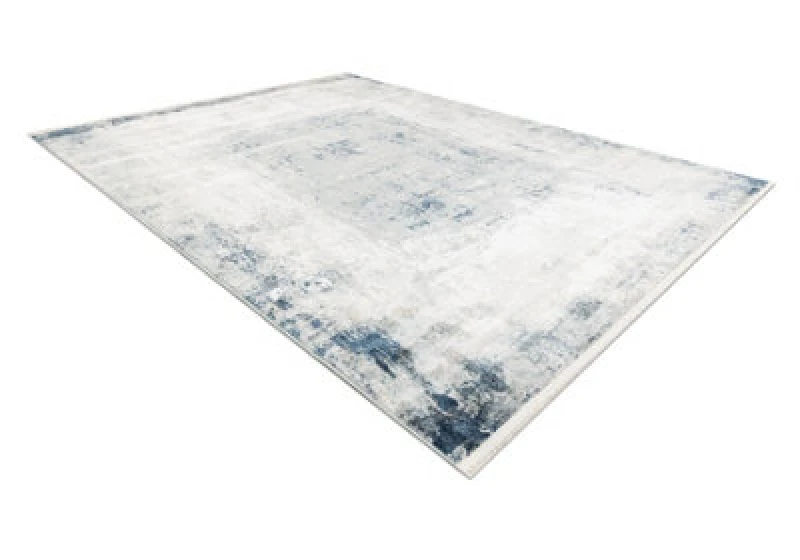 Image of RugsX Distin 0845A White / Navy Blue / Blue Modern Carpet - Abstraction, Fra 80X150 Cm