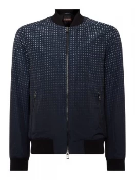 Image of Mens Michael Kors Ombre Bomber Jacket Black