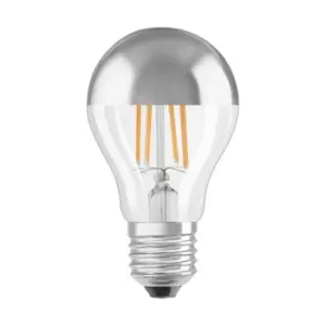 Image of Osram 7W Parathom Clear LED GLS Bulb ES/E27 With Mirror Bulb Crown - 287365