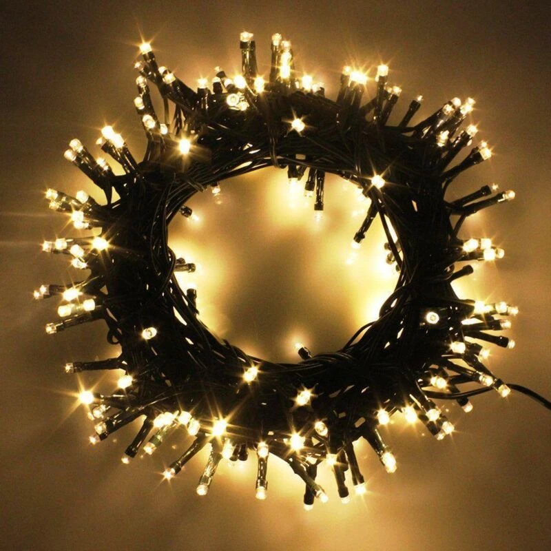 Image of Shatchi 1500LEDs Multifunction Timer String Fairy Lights 150M Indoor/Outdoor Decorations Yellow