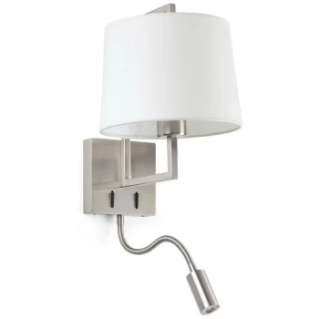 Image of Faro FRAME - Reading Light Wall Light Nickel, E27