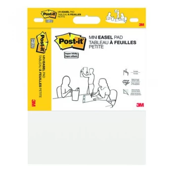 Image of Post-It Super Sticky Mini Meeting Chart 381mm x 457mm White 577SS