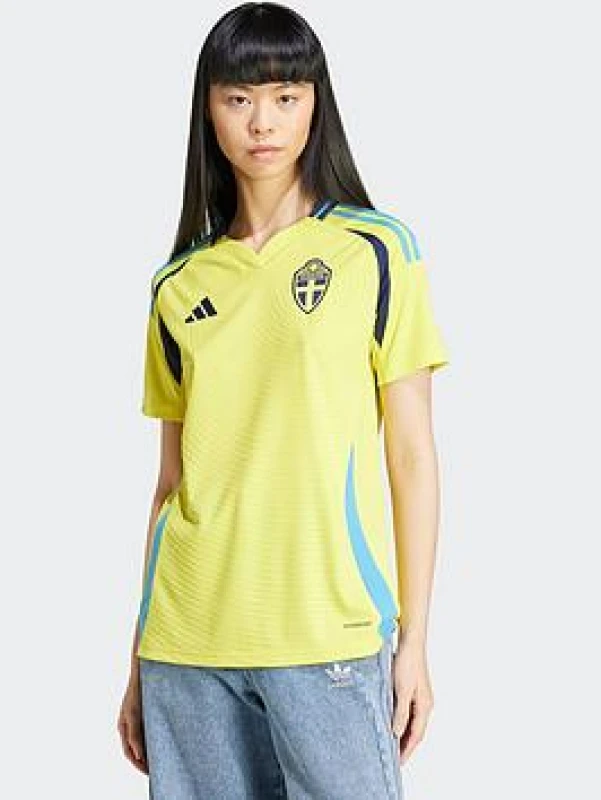 Image of adidas Womens Sweden 2025 Home Shirt - Yellow, Yellow Size M Women Yellow WARE4 Female M